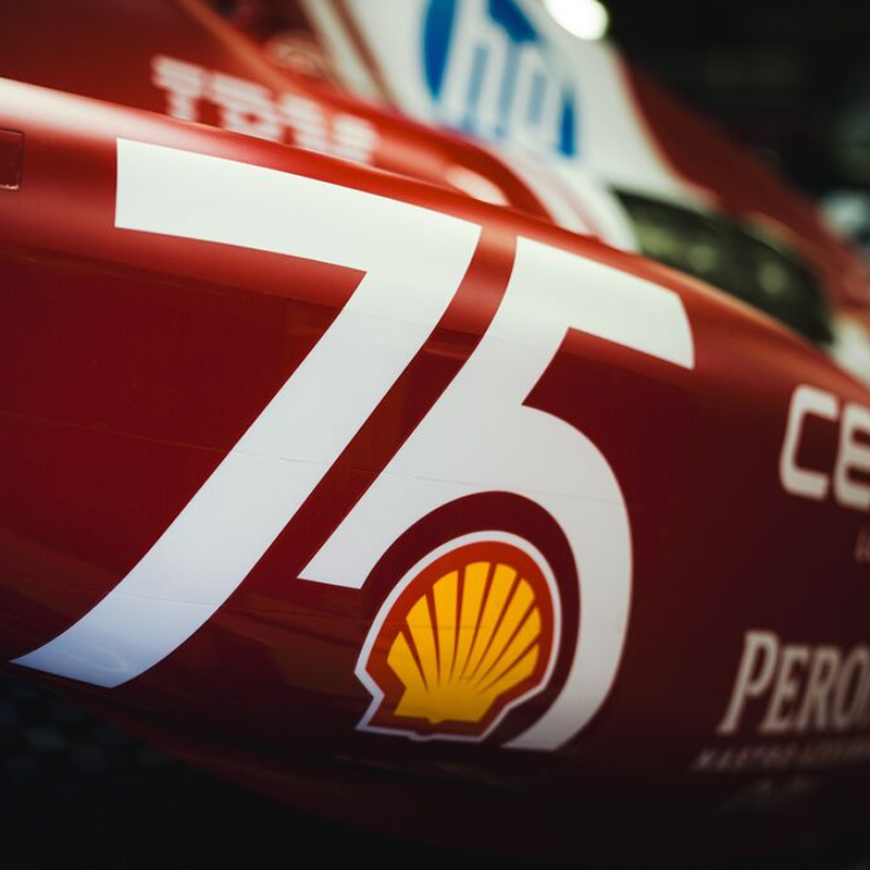 Shell F1 branding Ferrari